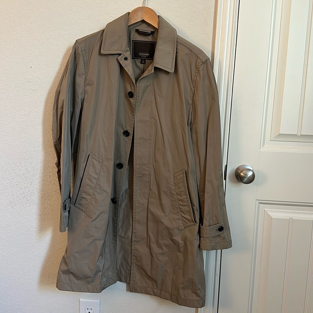 Coach beige trench jacket